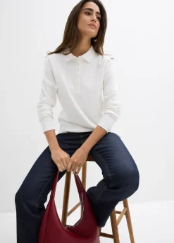 bonprix Polo en coton épais|Femme Basiques|T-Shirts & Tops