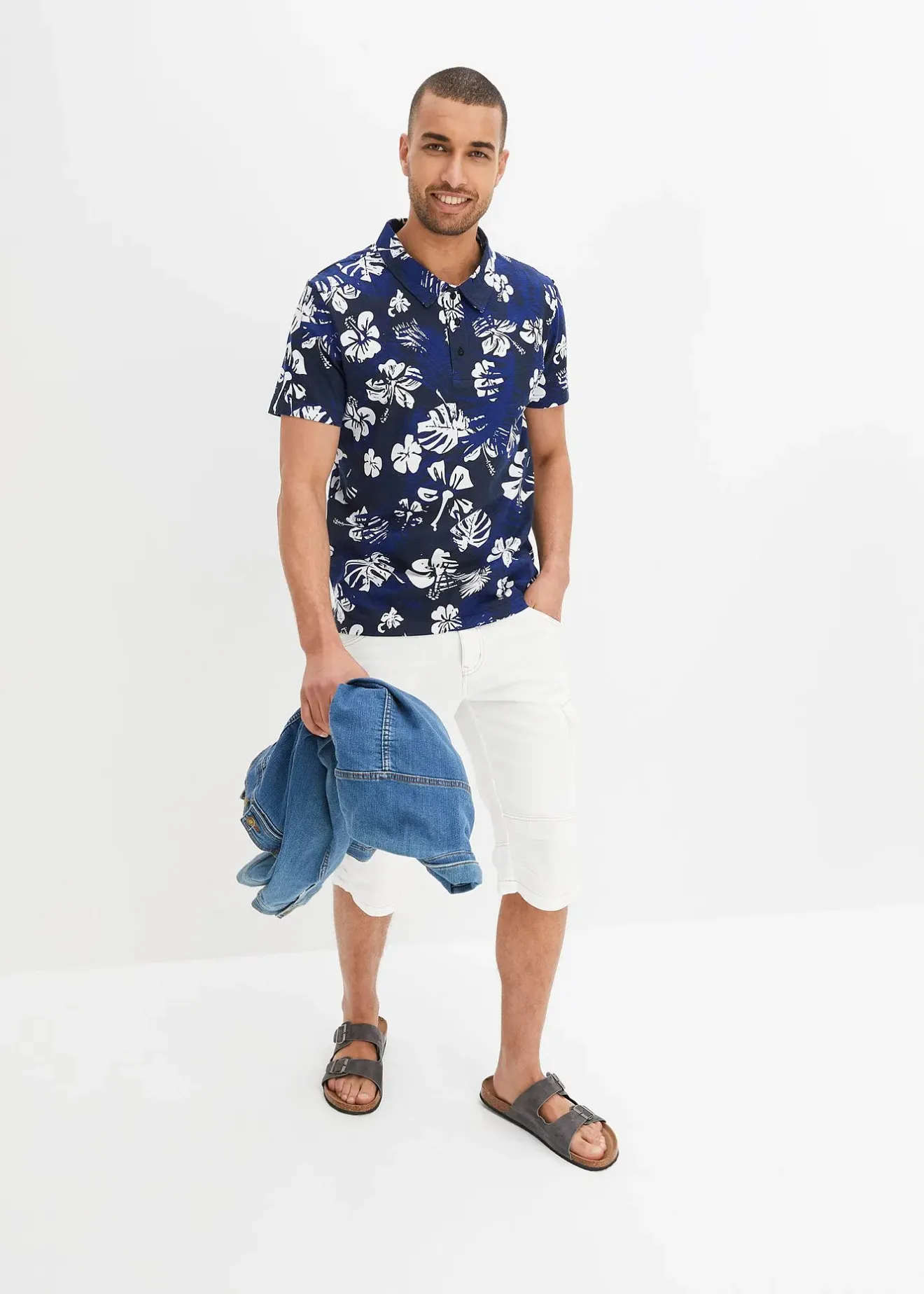 Homme bonprix T-Shirts & Polos|Polo en jersey, manches courtes, en coton