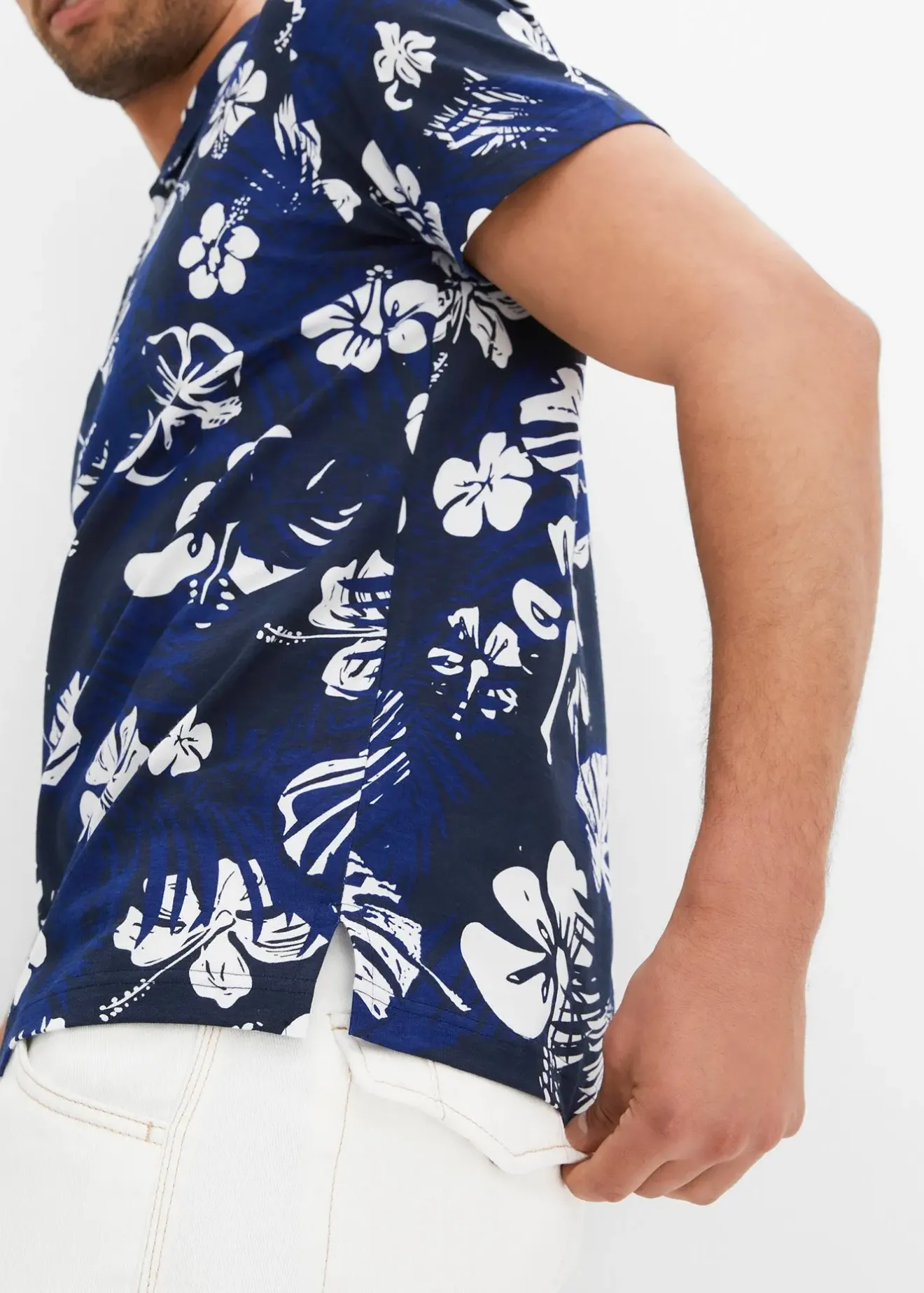 Homme bonprix T-Shirts & Polos|Polo en jersey, manches courtes, en coton