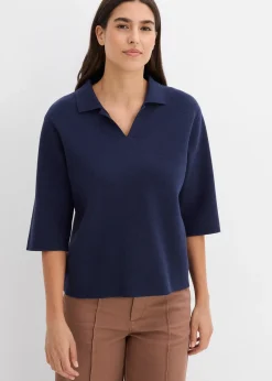 bonprix Polo en maille|Femme Maille|T-Shirts & Tops