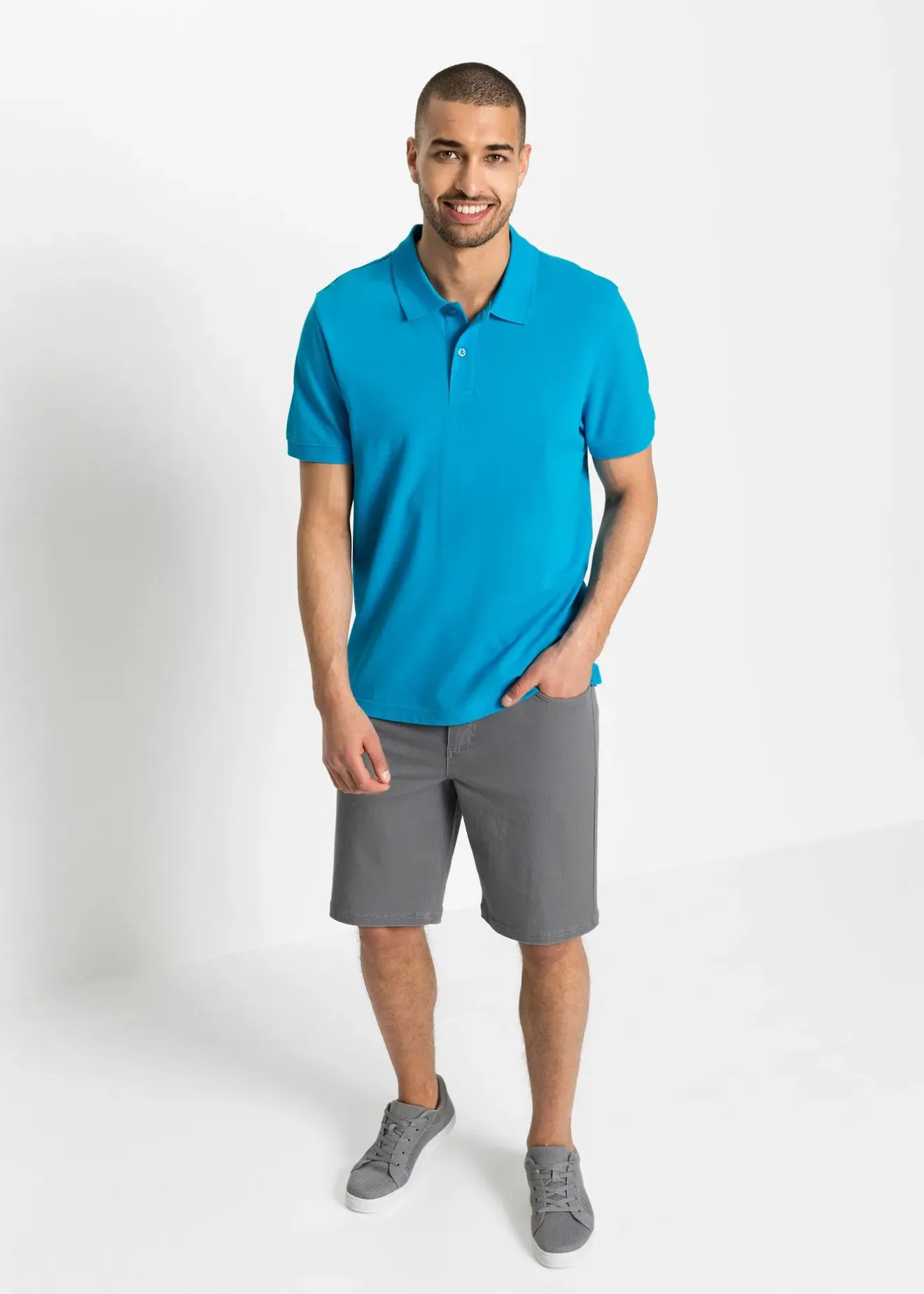 Homme bonprix T-Shirts & Polos|Polo en maille piquée 100% coton