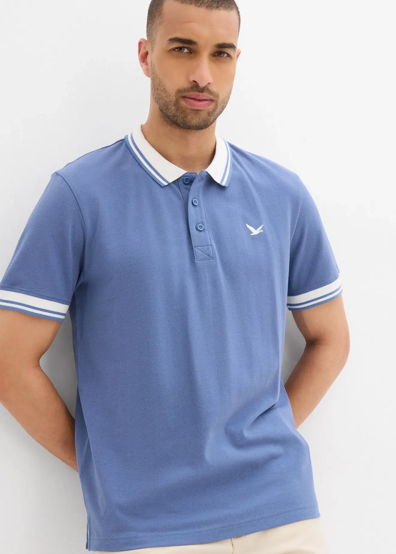 Homme bonprix T-Shirts & Polos|Polo en maille piquée 100% coton