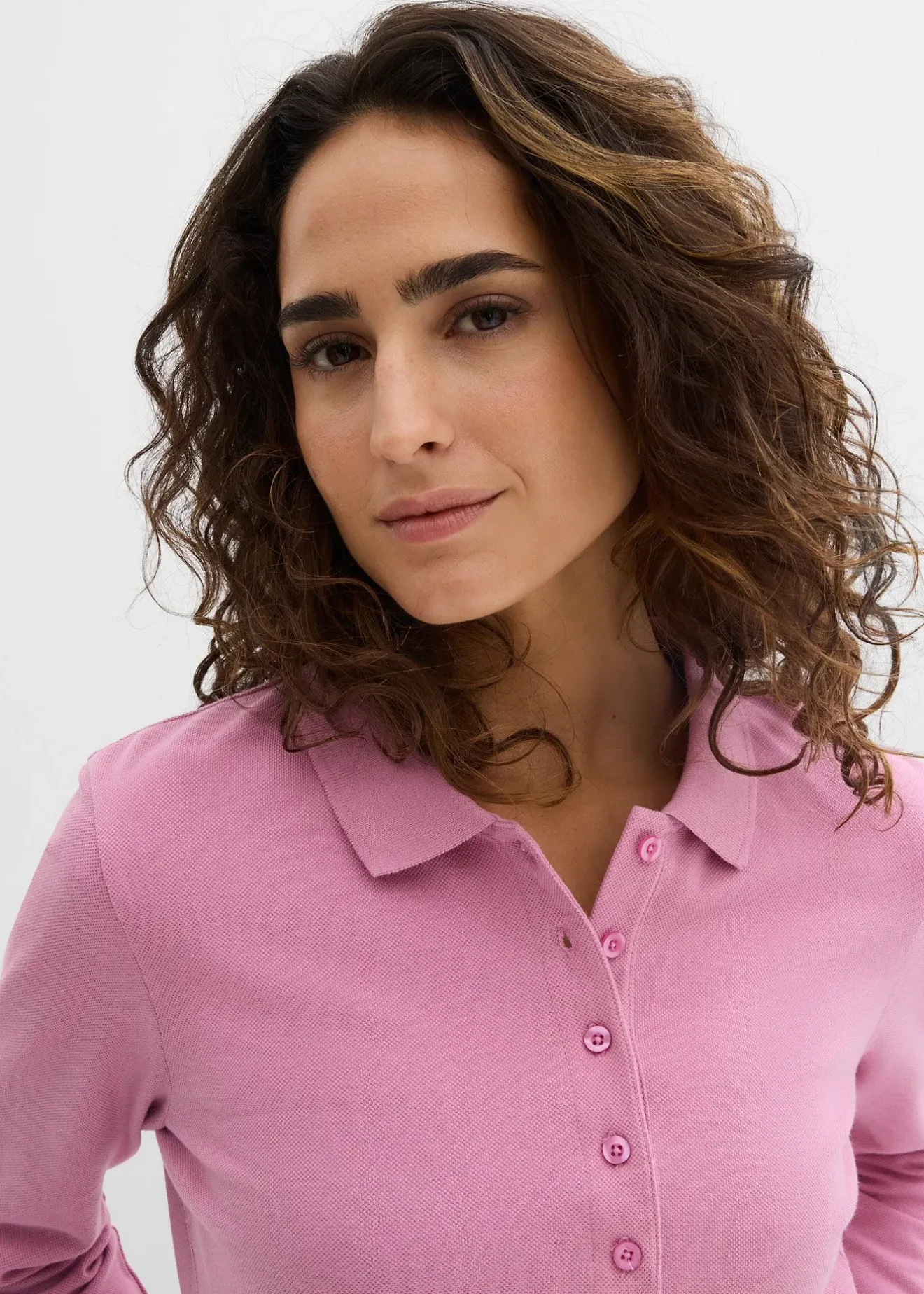 bonprix Polo en maille piquée 100% coton|Femme Basiques|T-Shirts & Tops