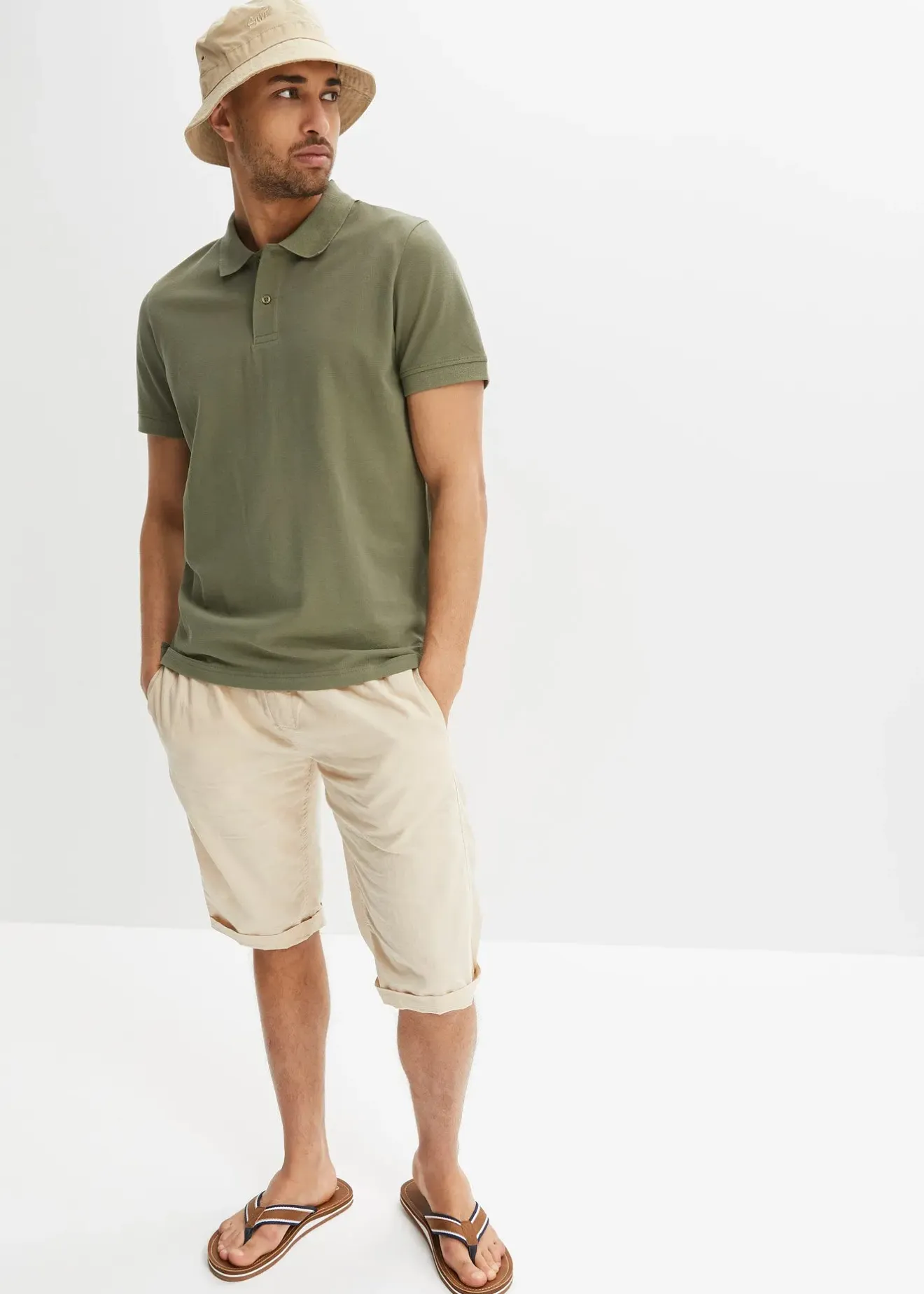 Homme bonprix T-Shirts & Polos|Polo en maille piquée 100% coton