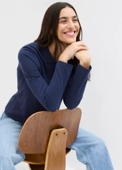 Femme bonprix Basiques|T-Shirts & Tops|Polo en maille piquée 100% coton