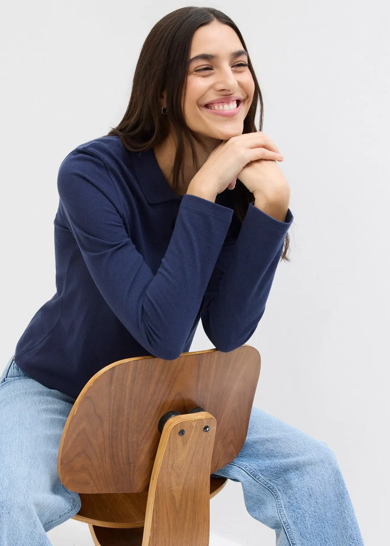 Femme bonprix Basiques|T-Shirts & Tops|Polo en maille piquée 100% coton