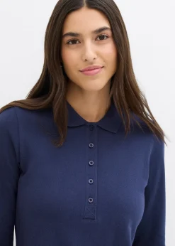 Femme bonprix Basiques|T-Shirts & Tops|Polo en maille piquée 100% coton