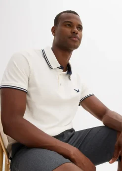 Homme bonprix T-Shirts & Polos|Polo en maille piquée 100% coton