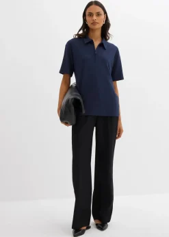 bonprix Polo en viscose mélangée|Femme T-Shirts & Tops