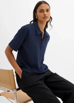 bonprix Polo en viscose mélangée|Femme T-Shirts & Tops