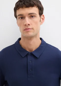 bonprix Polo manches longues 100% coton|Homme T-Shirts & Polos