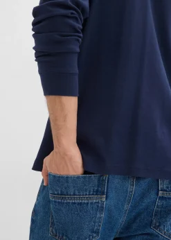 bonprix Polo manches longues 100% coton|Homme T-Shirts & Polos