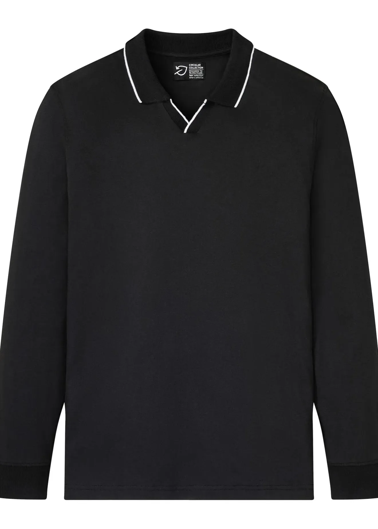 Homme bonprix T-Shirts & Polos|Polo manches longues 100% coton