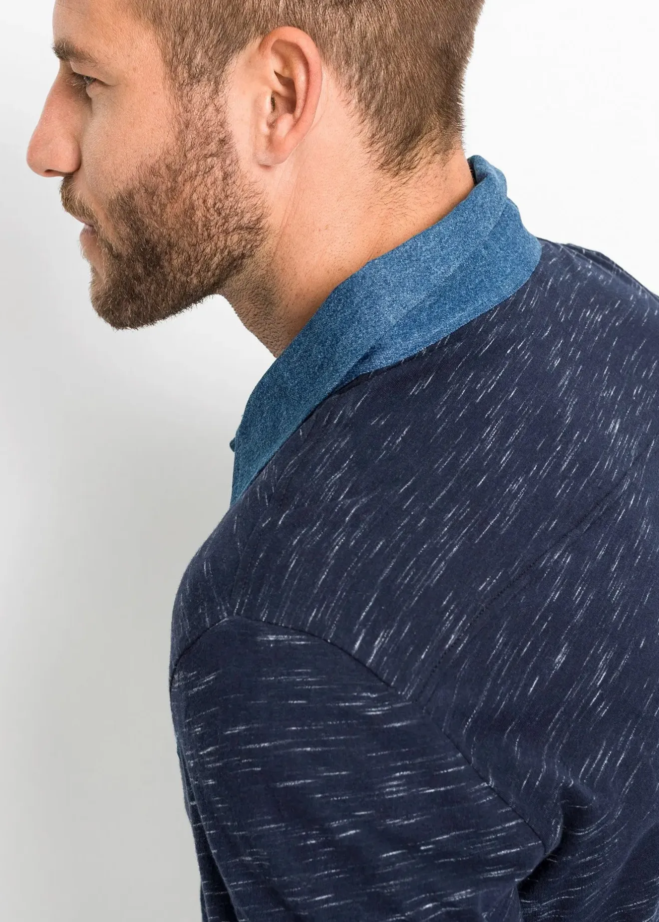 Homme bonprix T-Shirts & Polos|Polo manches longues 100% coton