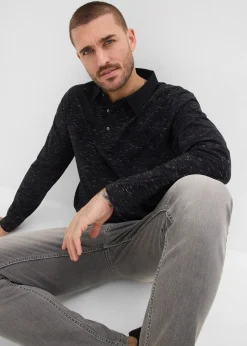 bonprix Polo manches longues 100% coton|Homme T-Shirts & Polos