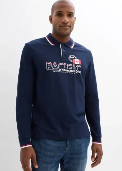 bonprix Polo manches longues en maille piquée 100% coton|Homme T-Shirts & Polos