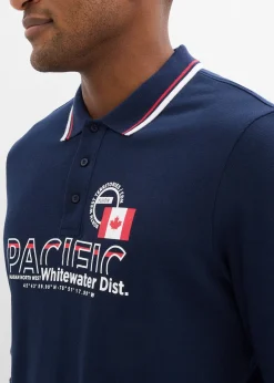 bonprix Polo manches longues en maille piquée 100% coton|Homme T-Shirts & Polos