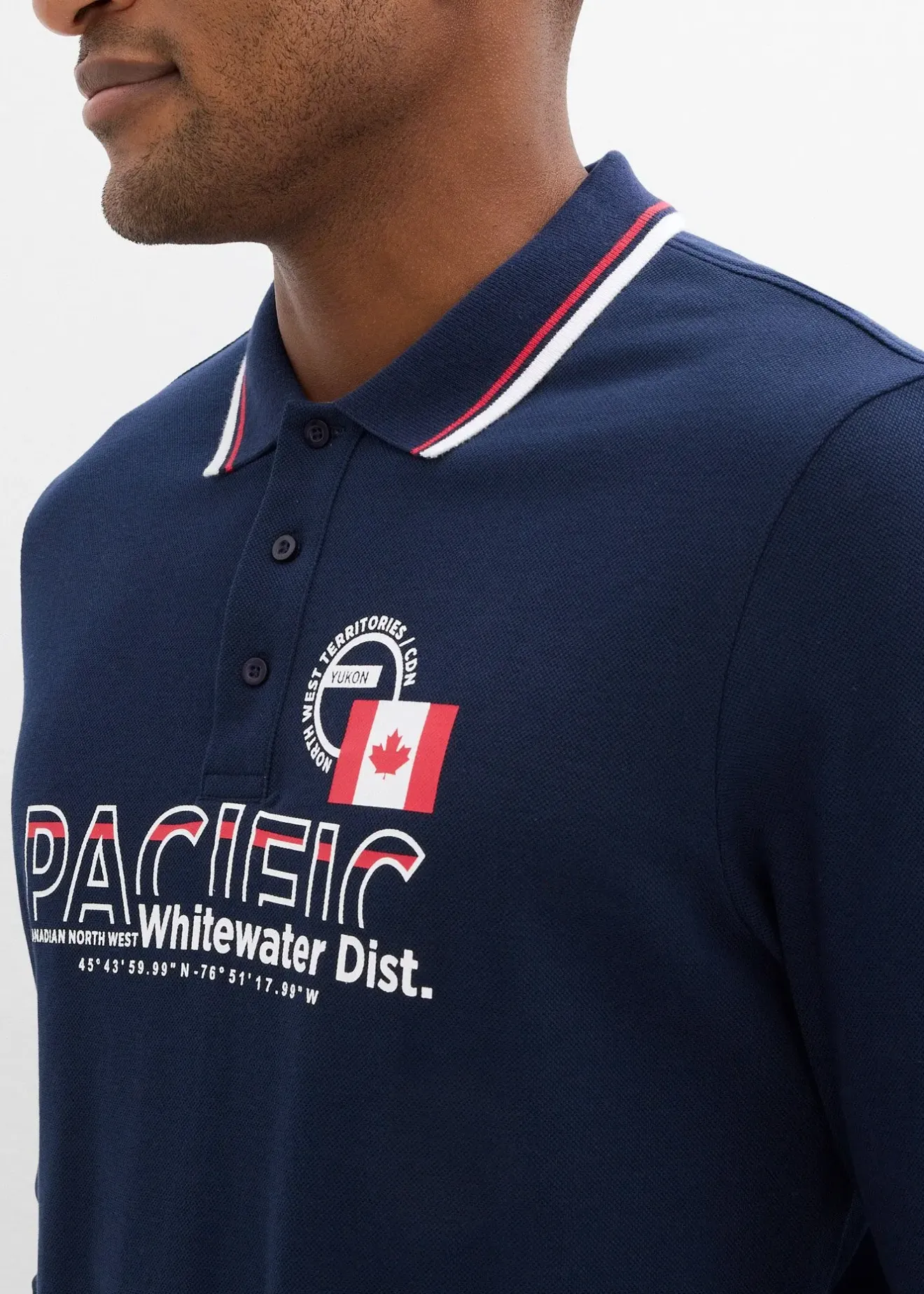 bonprix Polo manches longues en maille piquée 100% coton|Homme T-Shirts & Polos