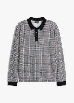 bonprix Polo manches longues en maille piquée 100% coton|Homme T-Shirts & Polos