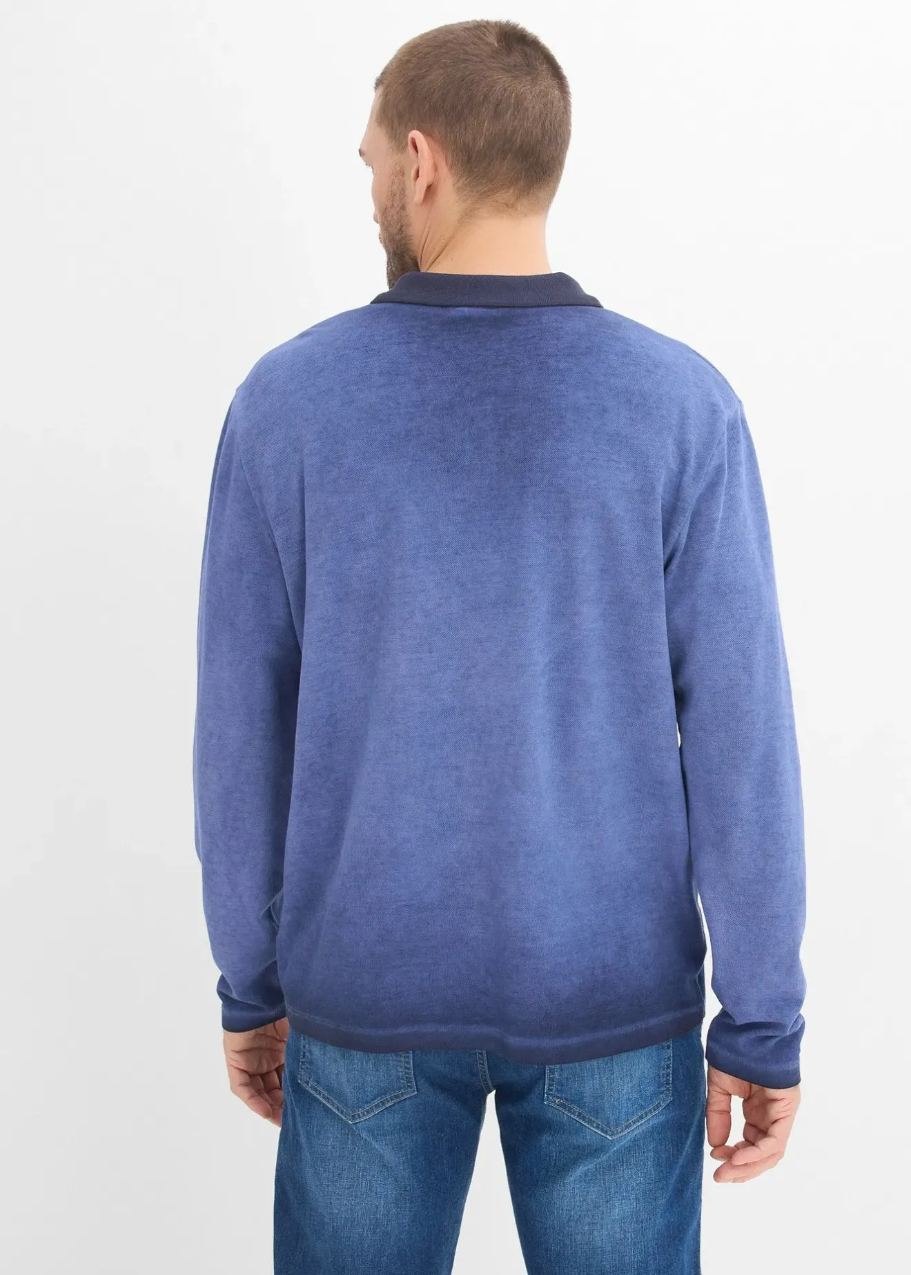 Homme bonprix T-Shirts & Polos|Polo manches longues en maille piquée robuste