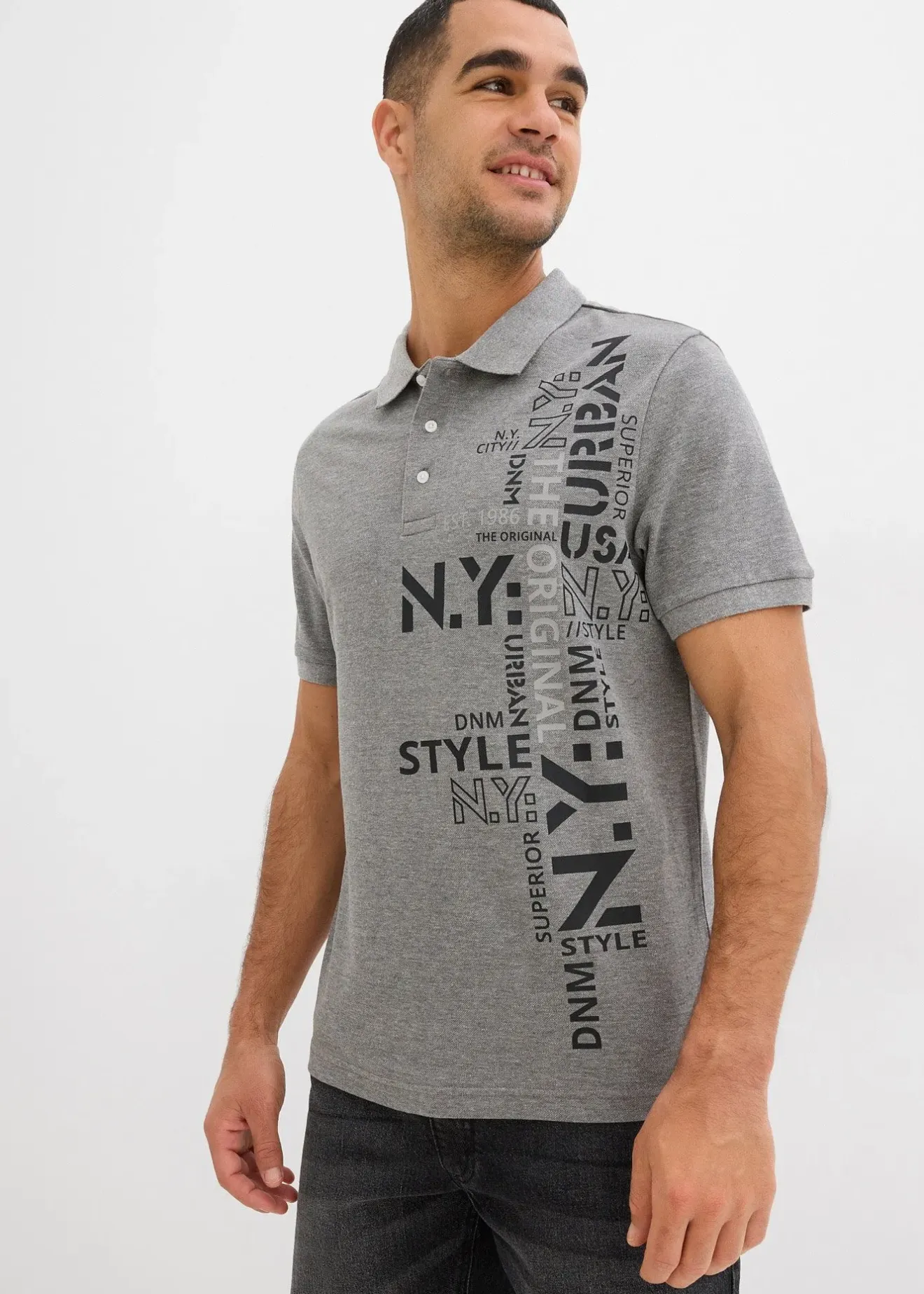 Homme bonprix T-Shirts & Polos|Polo Slim Fit en maille piquée 100% coton