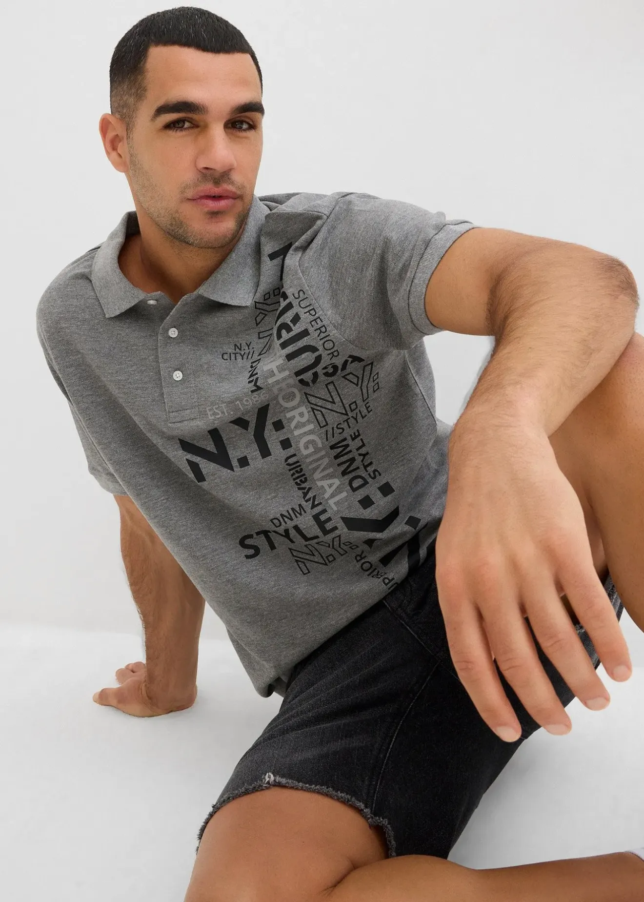 Homme bonprix T-Shirts & Polos|Polo Slim Fit en maille piquée 100% coton