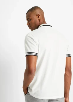 bonprix Polo zippé en maille piquée 100% coton|Homme T-Shirts & Polos