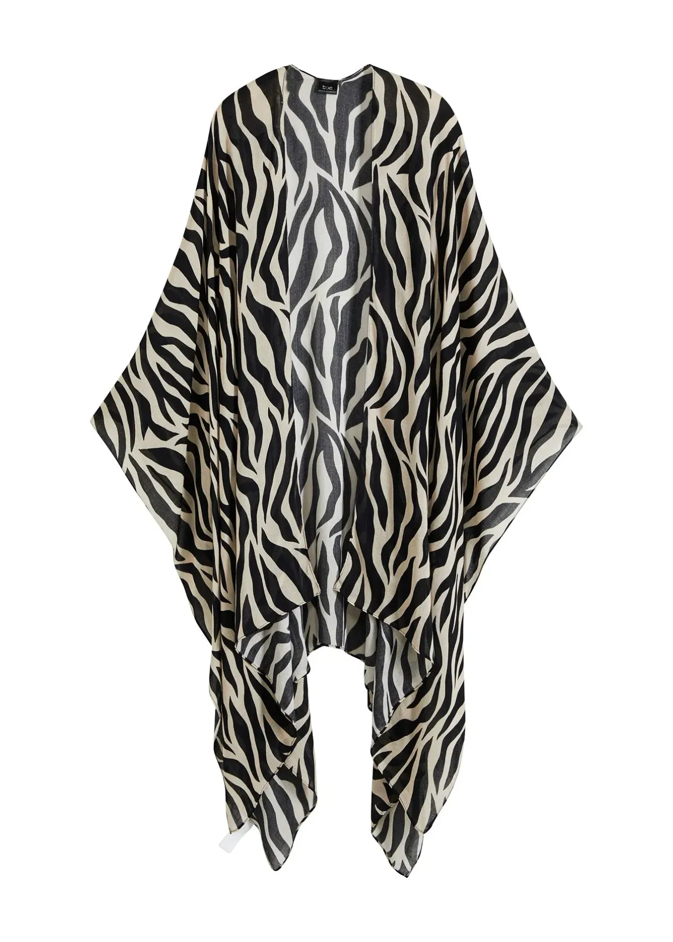 Femme bonprix Ponchos|Maille|Poncho à motif zèbre