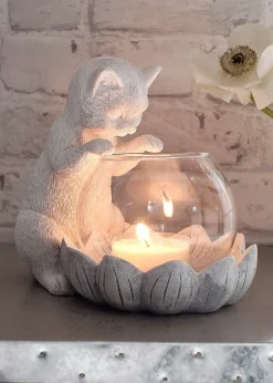 bonprix Jardin & Balcon·Déco De Jardin & Éclairage|Salle À Manger·Décoration|Porte-bougie chauffe-plat chat