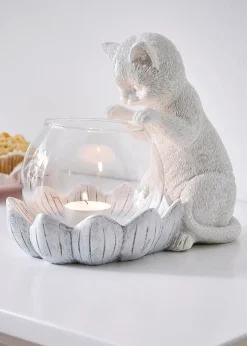 bonprix Jardin & Balcon·Déco De Jardin & Éclairage|Salle À Manger·Décoration|Porte-bougie chauffe-plat chat