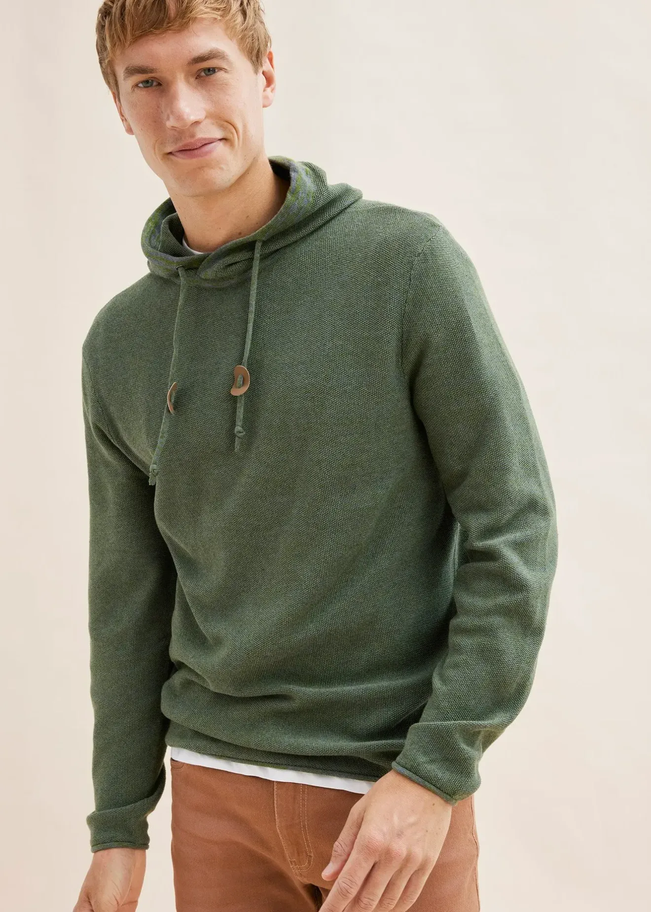 Homme bonprix Pulls & Gilets|Pull à capuche en fine maille