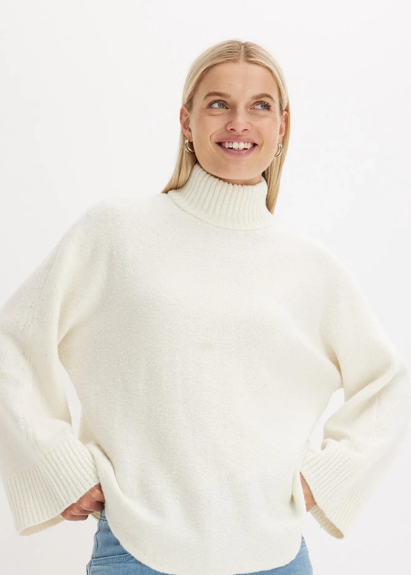 bonprix Pull à col montant|Femme Maille|Pulls & Gilets