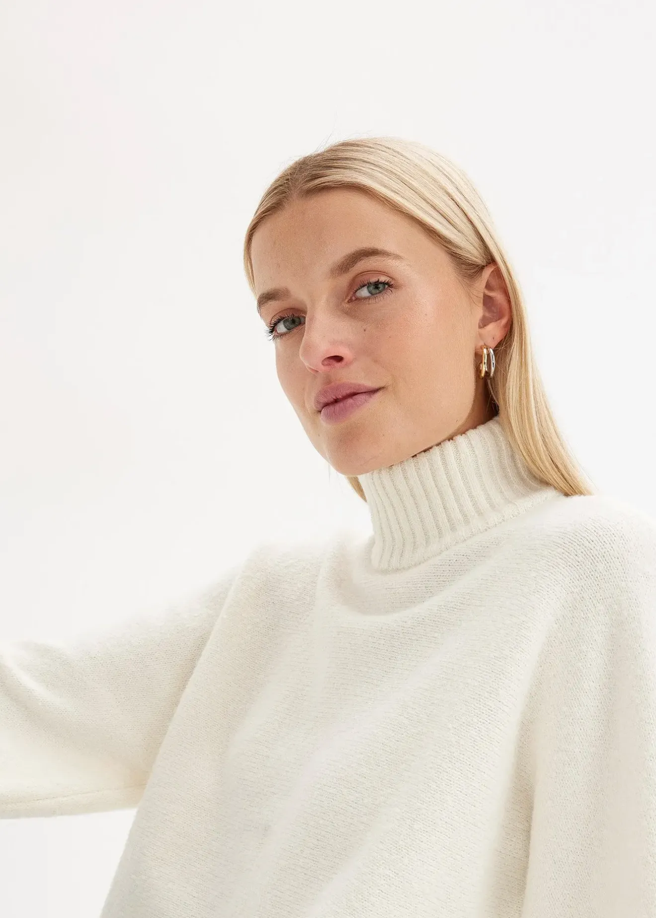 bonprix Pull à col montant|Femme Maille|Pulls & Gilets