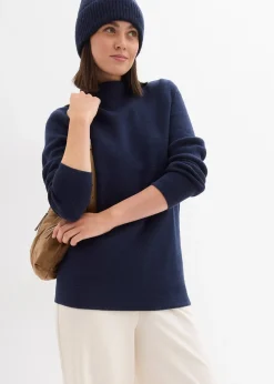 bonprix Pull à col montant|Femme Maille|Basiques