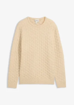 Homme bonprix Pulls & Gilets|Pull à col rond et motif texturé