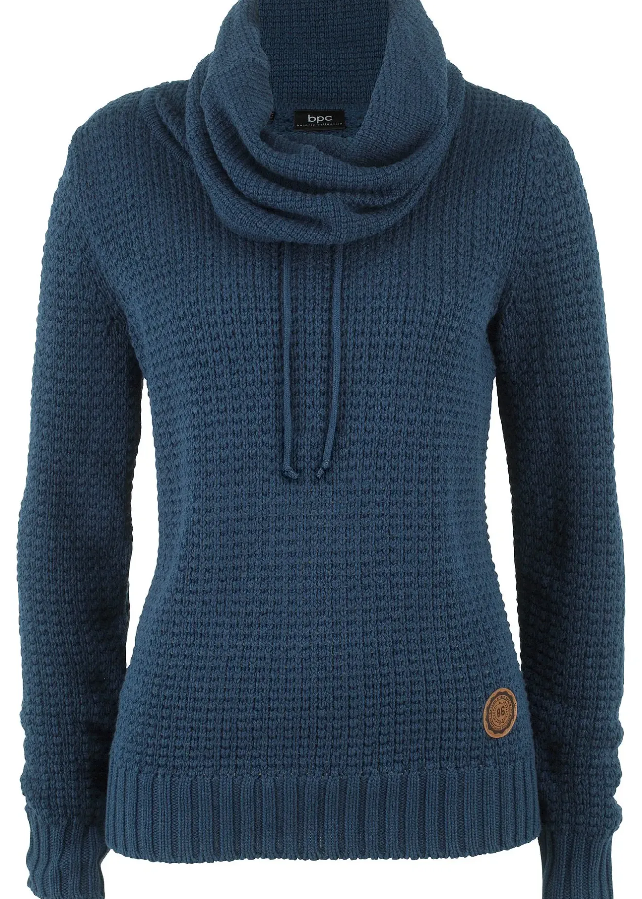 bonprix Pull à col roulé avec cordons|Femme Maille|Pulls & Gilets