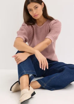 Femme bonprix Maille|Pulls & Gilets|Pull à manches ballon