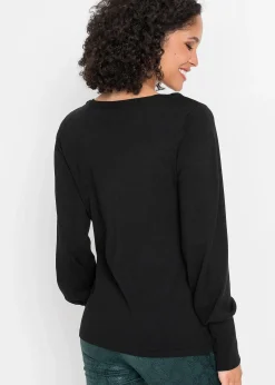 Femme bonprix Maille|Basiques|Pull à manches ballon