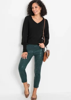 Femme bonprix Maille|Basiques|Pull à manches ballon