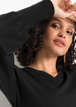 Femme bonprix Maille|Basiques|Pull à manches ballon