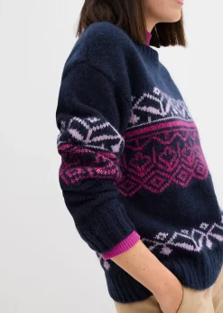 bonprix Pull à motif norvégien|Femme Maille|Pulls & Gilets