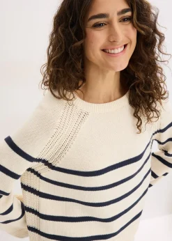 Femme bonprix Maille|Pulls & Gilets|Pull à rayures contrastantes