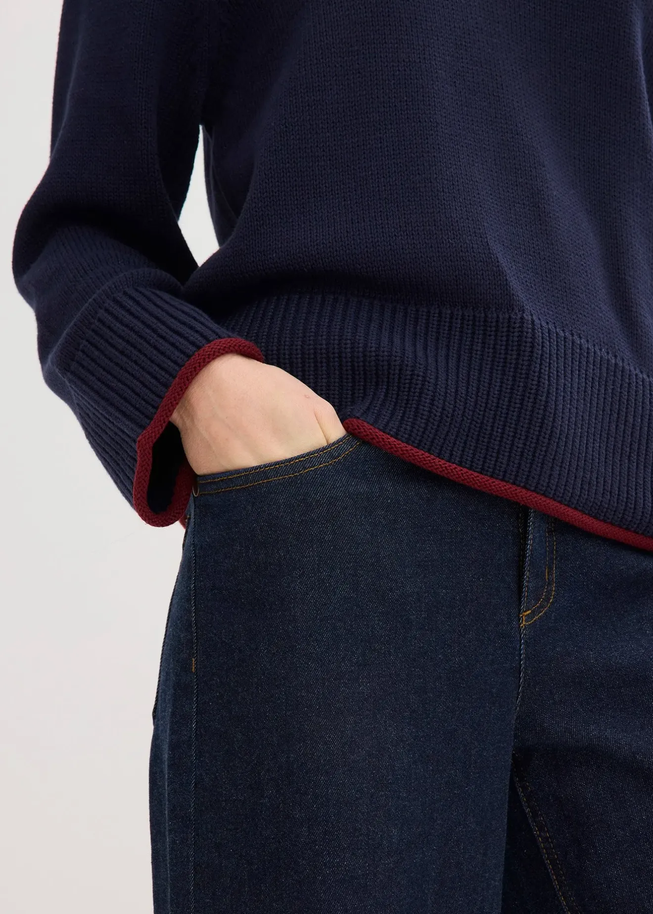 bonprix Pull à rayures contrastantes|Femme Maille|Pulls & Gilets