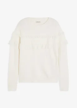 bonprix Pull à volants|Femme Maille|Pulls & Gilets