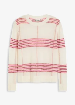 bonprix Pull ajouré avec laine et alpaga|Femme Maille|Pulls & Gilets