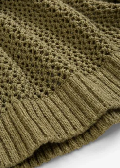 bonprix Pull ajouré en lin mélangé|Femme Maille|Premium