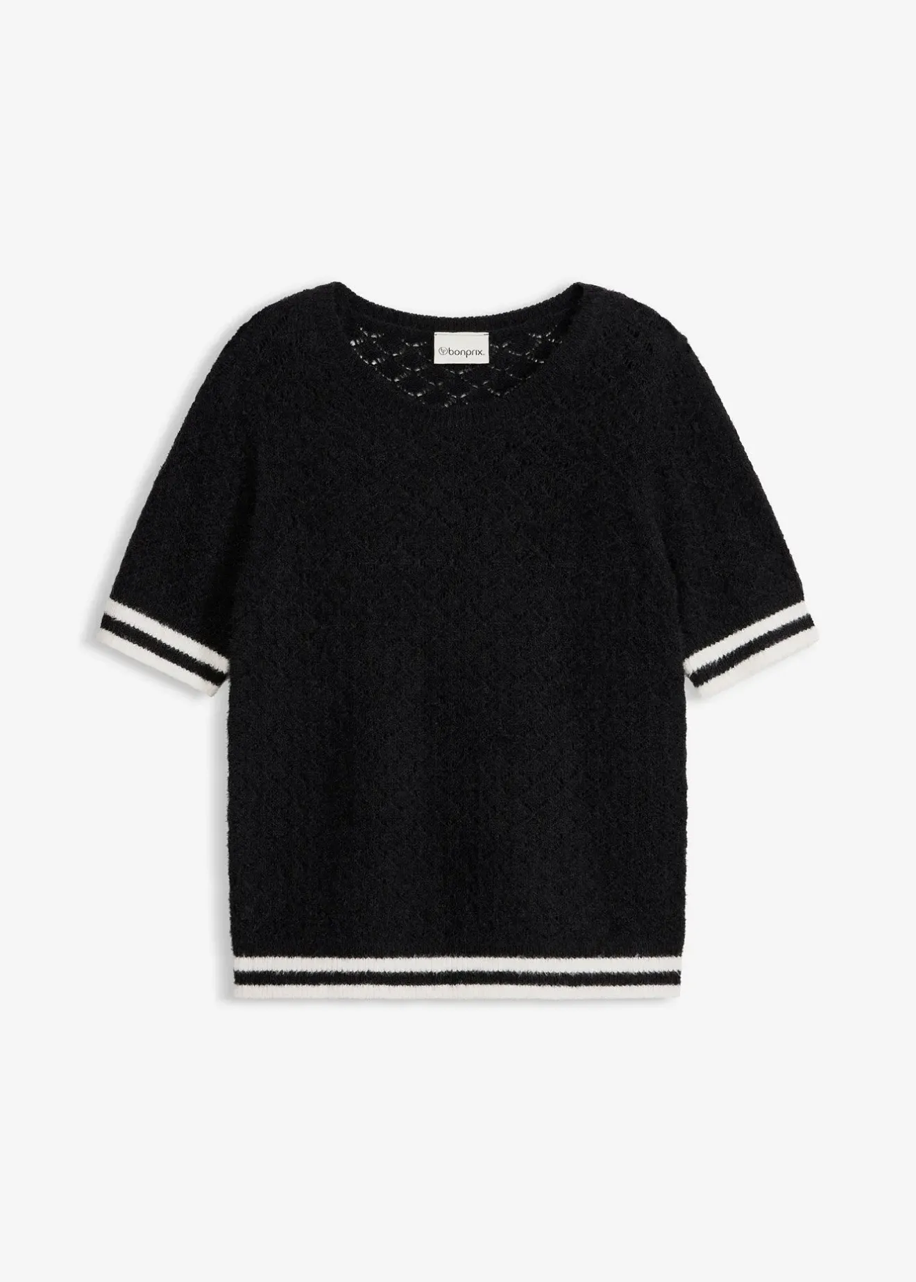 Femme bonprix Maille|Pulls & Gilets|Pull ajouré en maille poilue