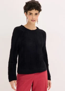 Femme bonprix Maille|Pulls & Gilets|Pull ajouré en maille poilue