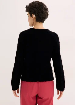 Femme bonprix Maille|Pulls & Gilets|Pull ajouré en maille poilue