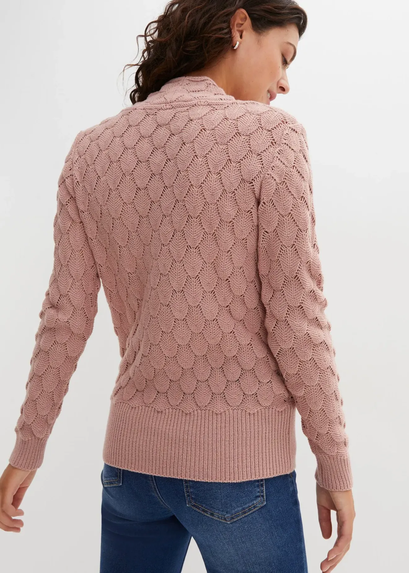 bonprix Pull ajouré style cache-cœur|Femme Maille|Pulls & Gilets